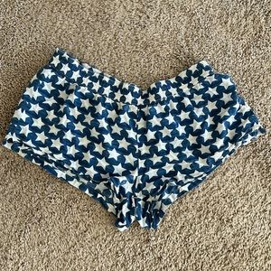 Victoria’s Secret Blue with White Stars Pajama Shorts